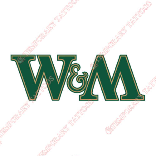 William and Mary Tribe Customize Temporary Tattoos Stickers NO.7002